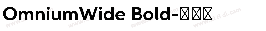 OmniumWide Bold字体转换 OmniumWide Bold字体转换